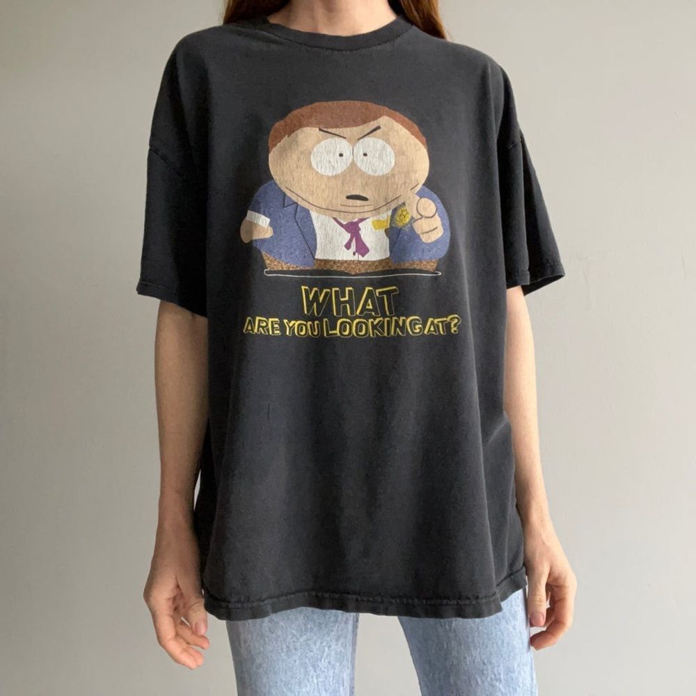Vtg 205 Comedy Central What Are You Looking At? Size Approximate Xl- L No Tag